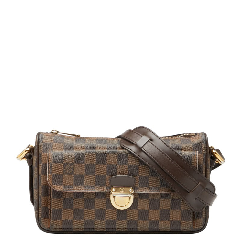 ルイ ヴィトン ダミエ ラヴェッロGM ショルダーバッグ N60006 ブラウン PVC レザー レディース LOUIS VUITTON 【中古】
