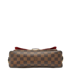 ルイ ヴィトン ダミエ ラヴェッロGM ショルダーバッグ N60006 ブラウン PVC レザー レディース LOUIS VUITTON 【中古】