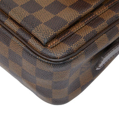 ルイ ヴィトン ダミエ ラヴェッロGM ショルダーバッグ N60006 ブラウン PVC レザー レディース LOUIS VUITTON 【中古】