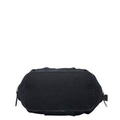 バーバリー ブルーレーベル トートバッグ ブラック キャンバス レザー レディース BURBERRY 【中古】