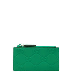 グッチ GG ラバーエフェクト コインケース パスケース フラグメントケース 771314 グリーン ラバー レディース GUCCI 【中古】
