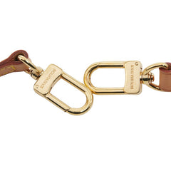 ルイ ヴィトン ショルダーストラップ ブラウン ゴールド レザー メッキ レディース LOUIS VUITTON 【中古】