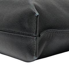 ロエベ アナグラム Tポーチ クラッチバッグ ブラック レザー レディース LOEWE 【中古】