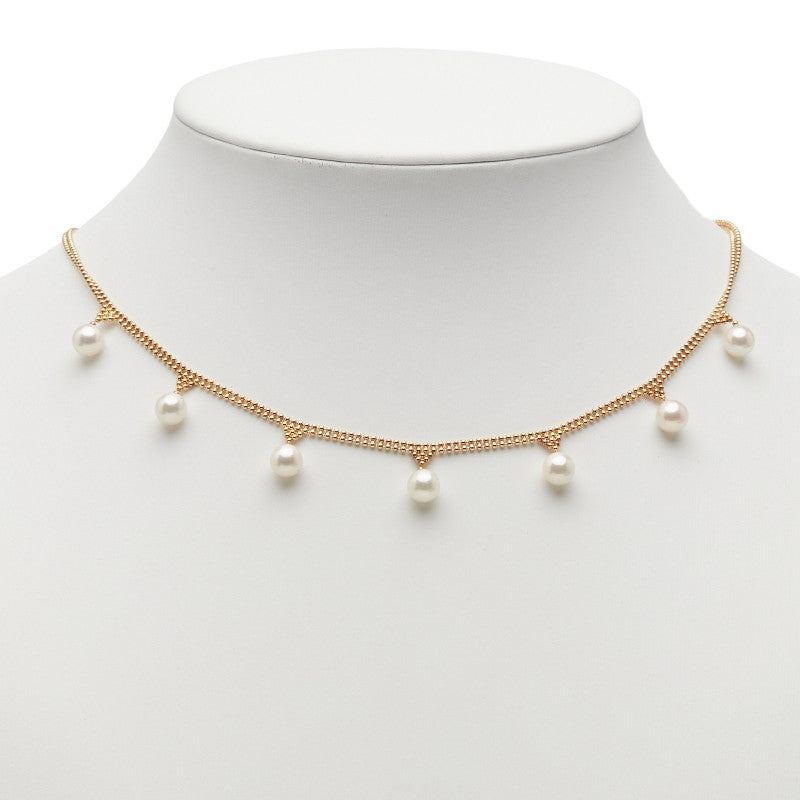 K18YG イエローゴールド アコヤパール6.3~6.4mm ネックレス レディース 【中古】