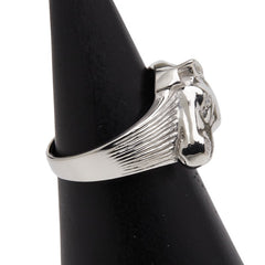 Pt900 プラチナ ダイヤ 馬 ホース モチーフ リング 指輪 レディース 13.5号 【中古】