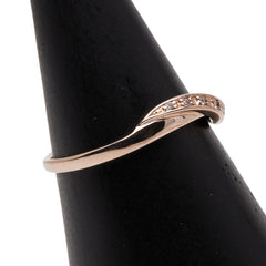 ヨンドシー K10PG ピンクゴールド ダイヤ リング 指輪 レディース 4℃ 11.5号 【中古】