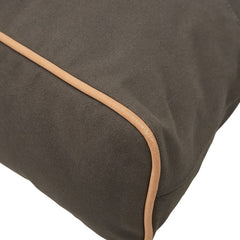 エルメス ボリードポーチGM ポーチ グレー ブラウン コットン レディース HERMES 【中古】