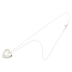ティファニー ハート Tロゴ ネックレス SV925 シルバー レディース TIFFANY&Co. 【中古】