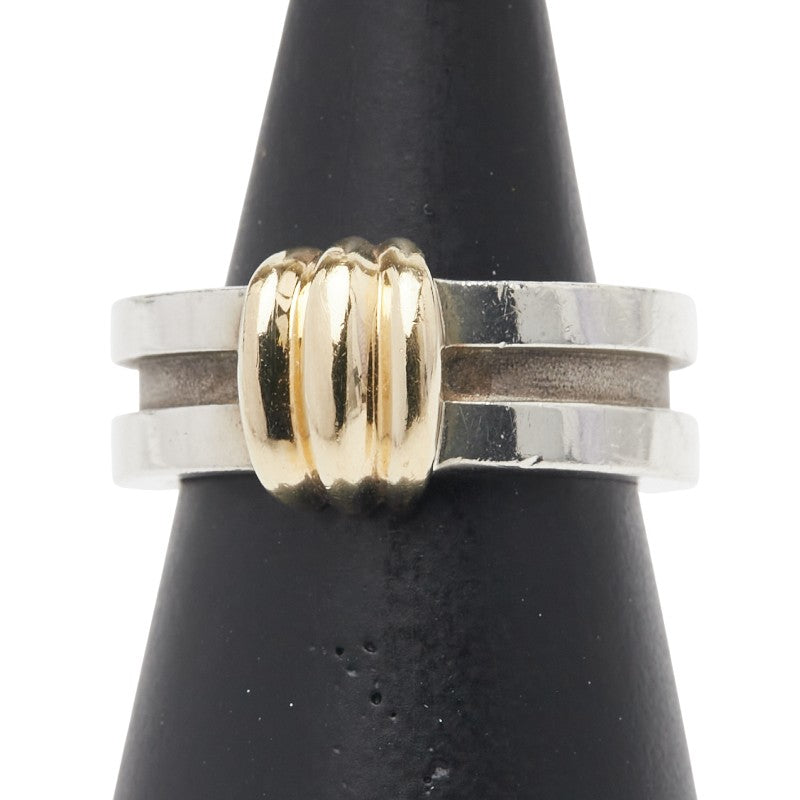 ティファニー グルーブドウィズ リング 指輪 シルバー ゴールド SV925 シルバー K18YG イエローゴールド レディース TIFFANY&Co. 【中古】