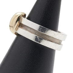 ティファニー グルーブドウィズ リング 指輪 シルバー ゴールド SV925 シルバー K18YG イエローゴールド レディース TIFFANY&Co. 【中古】