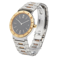 ブルガリ ブルガリブルガリ 腕時計 BB33SGD クオーツ ブラック文字盤 ステンレススチール イエローゴールド コンビ メンズ BVLGARI 【中古】