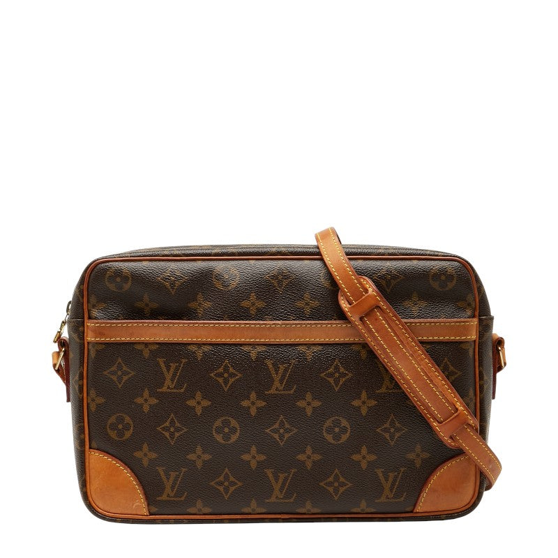 ルイ ヴィトン モノグラム トロカデロ30 斜め掛け ショルダーバッグ M51272 ブラウン PVC レザー レディース LOUIS VUITTON 【中古】