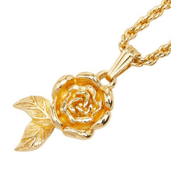 ディオール バラ モチーフ ネックレス ゴールド メッキ レディース Dior 【中古】