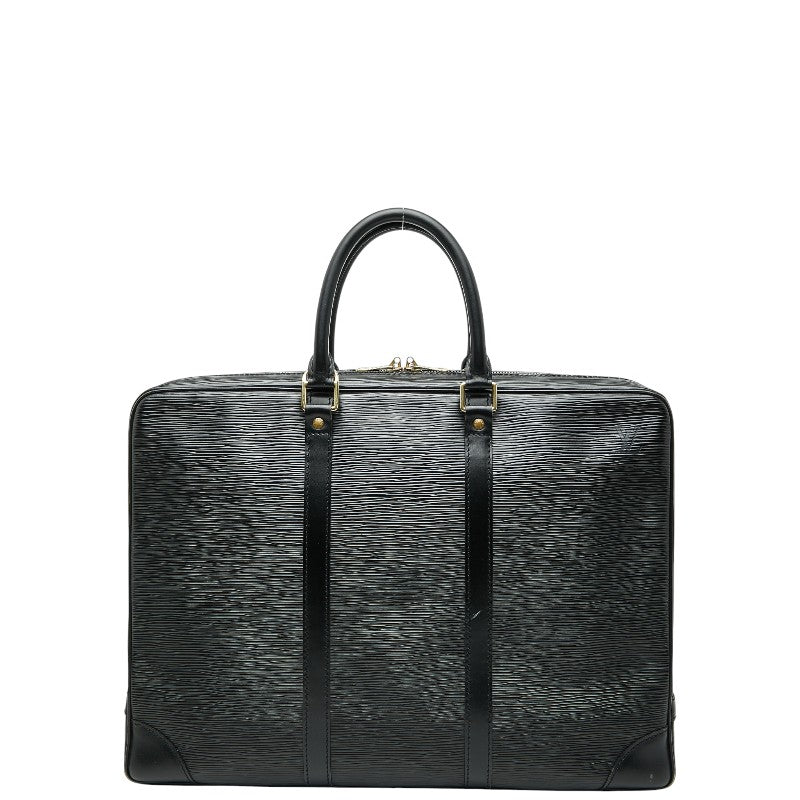 ルイ ヴィトン エピ ポルトドキュマン ヴォワヤージュ ビジネスバッグブリーフケース M59162 ノワール ブラック レザー レディース LOUIS VUITTON 【中古】