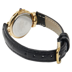 ジバンシー ベルト（社外品） 腕時計 クオーツ ゴールド文字盤 ステンレススチール レザー レディース Givenchy 【中古】