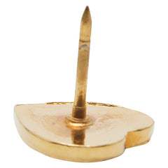 セリーヌ ハート モチーフ ブローチ ゴールド メッキ ラインストーン レディース CELINE 【中古】