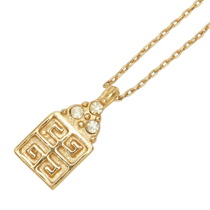 ジバンシー ネックレス ゴールド メッキ ラインストーン レディース Givenchy 【中古】