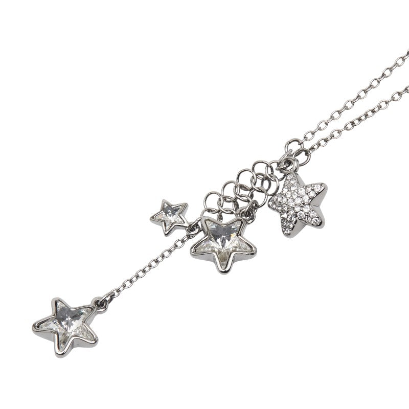 スワロフスキー 星 スター ラインストーン ネックレス シルバー メタル レディース SWAROVSKI 【中古】