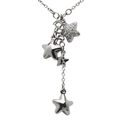 スワロフスキー 星 スター ラインストーン ネックレス シルバー メタル レディース SWAROVSKI 【中古】