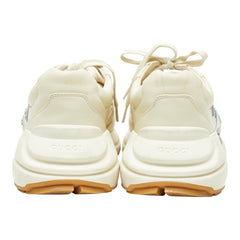 グッチ RHYTON ライトン ローカット スニーカー サイズ：9.5 663339 アイボリー レザー メンズ GUCCI 【中古】