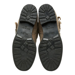 ジミーチュウ スタースタッズ ショートブーツ サイズ：39 ベージュ レザー スエード レディース JIMMY CHOO 【中古】