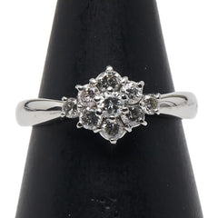 Pt900 プラチナ リング 指輪 レディース 10号 【中古】