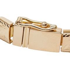 K18YG イエローゴールド ヒスイ キュービックジルコニア ブレスレット レディース 【中古】