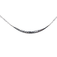 K18WG ホワイトゴールド ダイヤ ネックレス レディース 【中古】