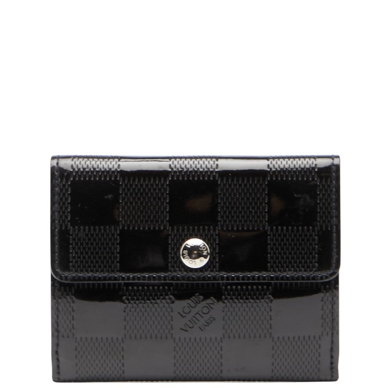 ルイ ヴィトン ダミエ ヴェルニ ラドロー コインケース カードケース M92136 ブラック パテントレザー レディース LOUIS VUITTON 【中古】
