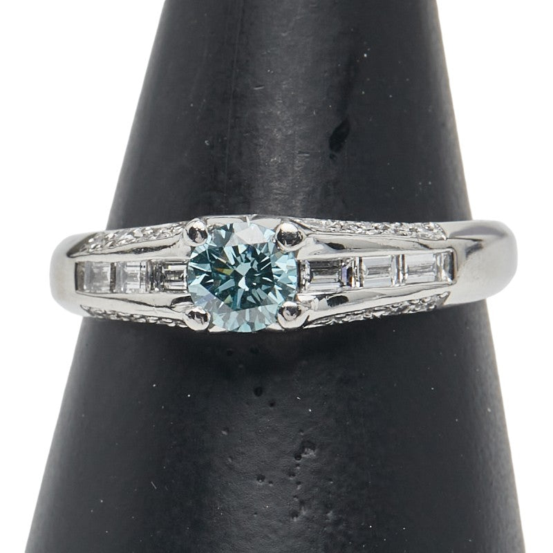 Pt900 プラチナ ダイヤ0.503ct ダイヤ0.40ct リング 指輪 レディース 16号 【中古】