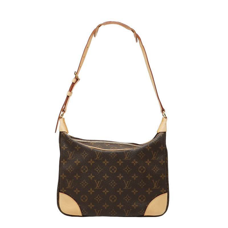 ルイ ヴィトン モノグラム ブーローニュ30 ワンショルダーバッグ M51265 ブラウン PVC レザー レディース LOUIS VUITTON 【中古】