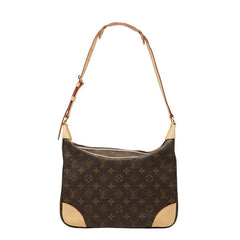 ルイ ヴィトン モノグラム ブーローニュ30 ワンショルダーバッグ M51265 ブラウン PVC レザー レディース LOUIS VUITTON 【中古】