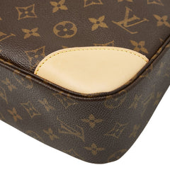 ルイ ヴィトン モノグラム ブーローニュ30 ワンショルダーバッグ M51265 ブラウン PVC レザー レディース LOUIS VUITTON 【中古】