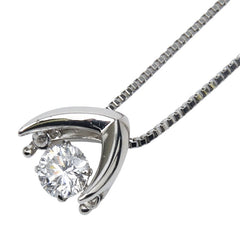 Pt900 プラチナ Pt850 プラチナ ダイヤ0.258ct ペンダントネックレス レディース 【中古】
