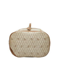 ディオール ハニカム 斜め掛け ショルダーバッグ ベージュ ブラウン PVC レザー レディース Dior 【中古】