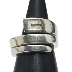 グッチ スネーク スパイラル リング リング 指輪 #10 SV925 シルバー レディース GUCCI 【中古】