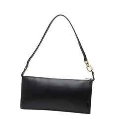 サルヴァトーレフェラガモ ガンチーニ ワンショルダーバッグ ポーチ ブラック レザー レディース Salvatore Ferragamo 【中古】