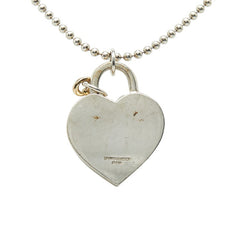 ティファニー ハートロック ネックレス シルバー ゴールド SV925 シルバー K18YG イエローゴールド レディース TIFFANY&Co. 【中古】