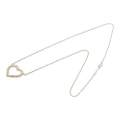 ティファニー ツイストハート ネックレス SV925 シルバー K18YG イエローゴールド レディース TIFFANY&Co. 【中古】