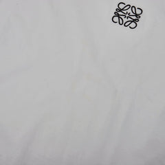 ロエベ アナグラム 刺繡 Tシャツ サイズS ホワイト コットン メンズ LOEWE 【中古】