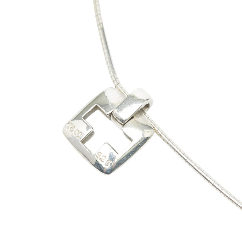 ティファニー ピアストクロス チョーカー ネックレス SV925 シルバー レディース TIFFANY&Co. 【中古】
