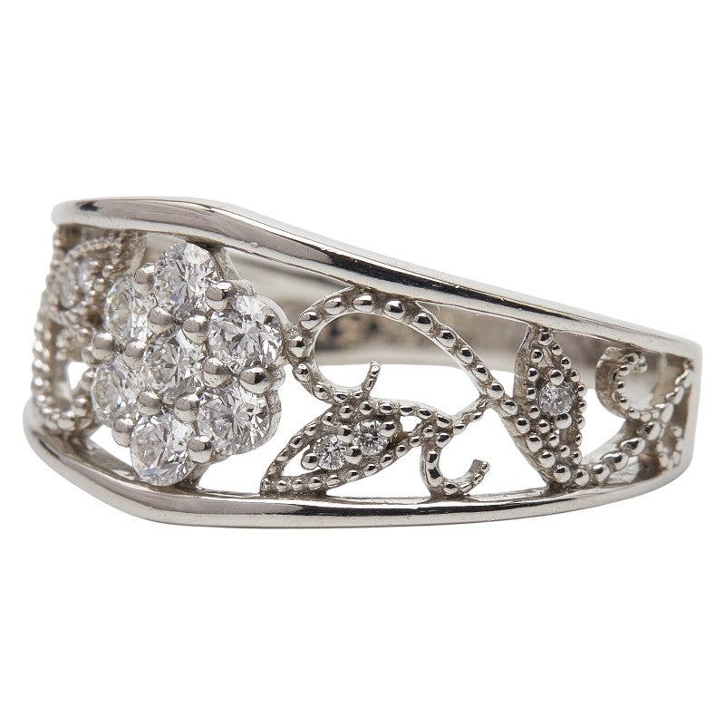 Pt900 プラチナ ダイヤ0.31ct リング 指輪 レディース 13.5号 【中古】