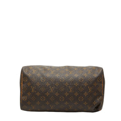 ルイ ヴィトン モノグラム スピーディ35 ハンドバッグ ボストンバッグ 旅行用バッグ M41524 ブラウン PVC レザー レディース LOUIS VUITTON 【中古】