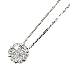 Pt900 プラチナ Pt850 プラチナ ダイヤ0.30ct ネックレス レディース 【中古】
