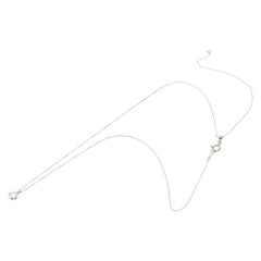 Pt900 プラチナ Pt850 プラチナ ダイヤ0.401ct プチネックレス レディース 【中古】