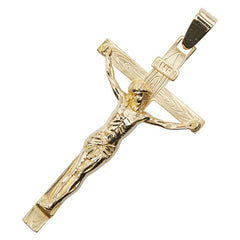 K18YG イエローゴールド INRI クロス ペンダントトップ レディース 【中古】