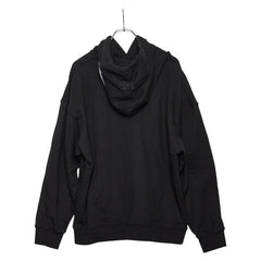 ヴェトモン VETEMENTS LOGO HOODIE プルオーバーパーカー サイズXL ブラック コットン メンズ 【中古】