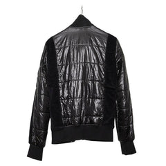 ドルチェアンドガッバーナ コーデュロイ 中綿 ブルゾン サイズ44 ブラック ナイロン コットン メンズ DOLCE&GABBANA 【中古】