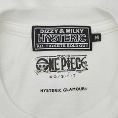 ヒステリックグラマー ×ONE PIECE NAMI Tシャツ サイズM 02253CT12 ホワイト マルチカラー コットン メンズ HYSTERIC GLAMOUR 【中古】
