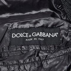 ドルチェアンドガッバーナ ブルゾン ニットジャケット サイズ：44 ブラック グレー ナイロン ウール メンズ DOLCE&GABBANA 【中古】